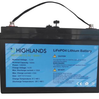 Lithiumbatteri Highlands HS12100 12,8 V, 100AH